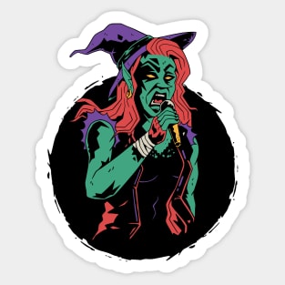 Punk Rock Witch Sticker